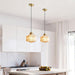 Striped Spinning Top Pendant Light-DWHOME