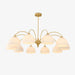 Striped Glass Bowl Chandelier - DWHOME