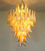 Stunning Murano Caramel Glass Petals Chandelier-DWHOME