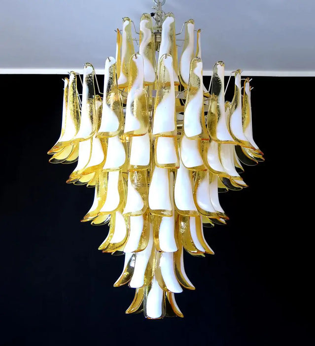 Stunning Murano Caramel Glass Petals Chandelier-DWHOME