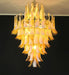 Stunning Murano Caramel Glass Petals Chandelier-DWHOME
