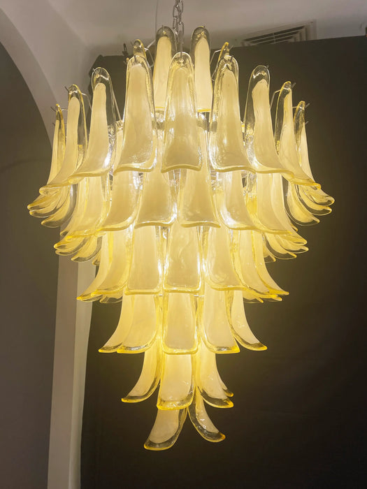 Stunning Murano Caramel Glass Petals Chandelier-DWHOME