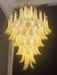 Stunning Murano Caramel Glass Petals Chandelier-DWHOME