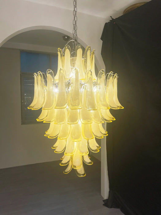 Stunning Murano Caramel Glass Petals Chandelier-DWHOME
