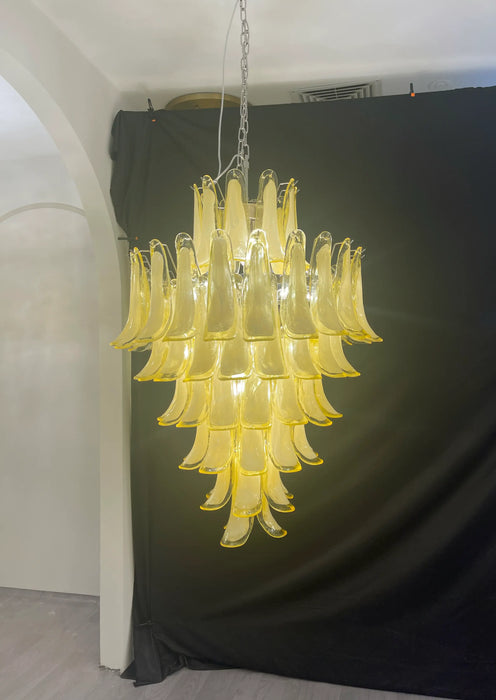 Stunning Murano Caramel Glass Petals Chandelier-DWHOME