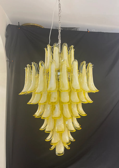 Stunning Murano Caramel Glass Petals Chandelier-DWHOME