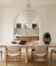 Stunning Murano White Glass Petals Chandelier-DWHOME