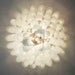 Stunning Murano White Glass Petals Chandelier-DWHOME