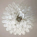 Stunning Murano White Glass Petals Chandelier-DWHOME