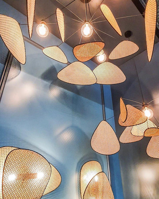 Screen Cannage Pendant Swag Light