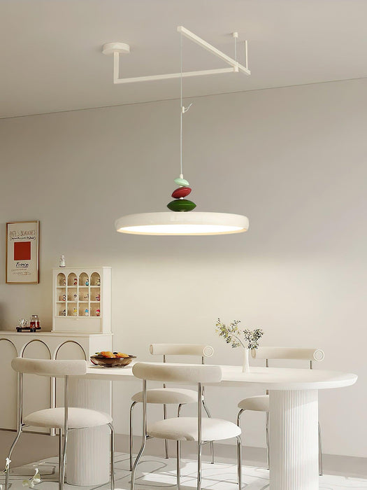 Swing Arm Stone Pendant Light-DWHOME