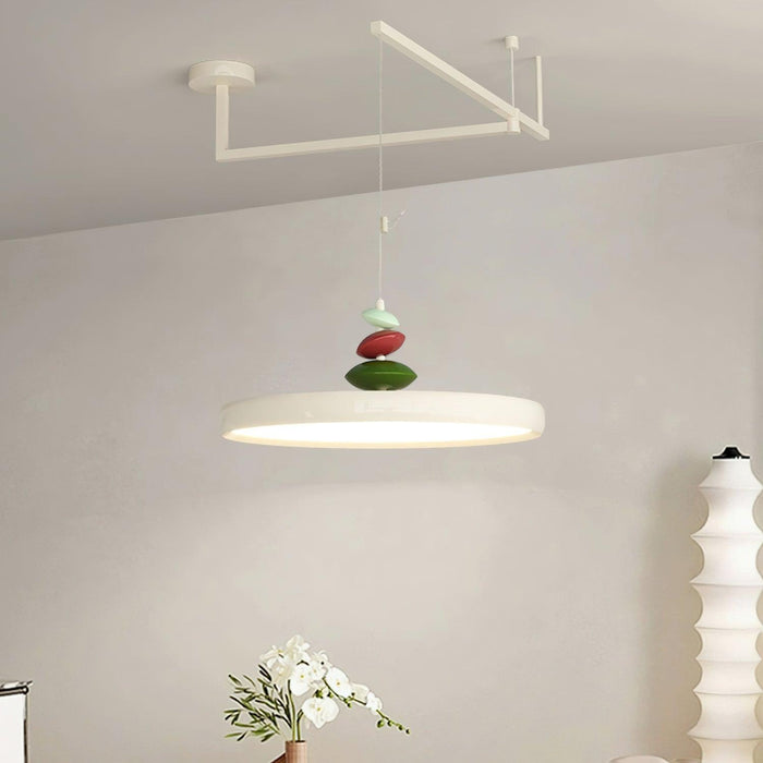 Swing Arm Stone Pendant Light-DWHOME