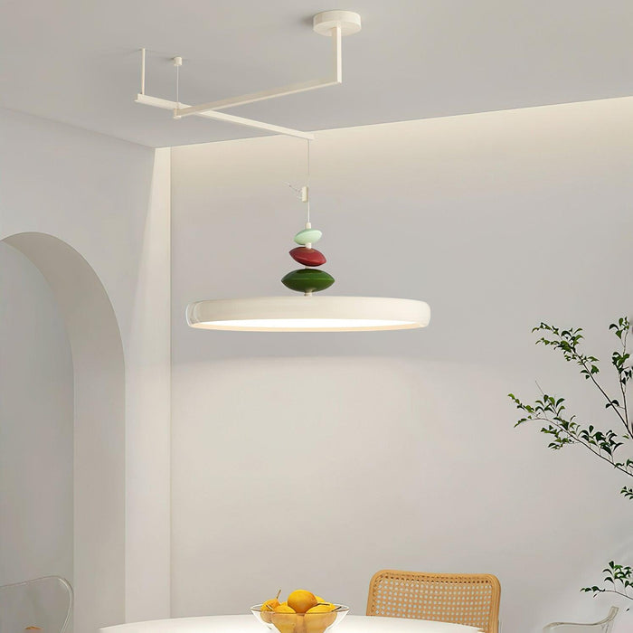 Swing Arm Stone Pendant Light-DWHOME