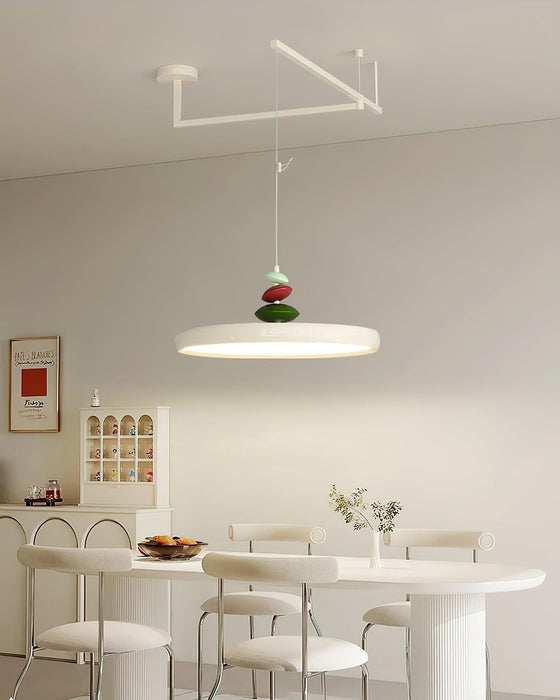Swing Arm Stone Pendant Light-DWHOME