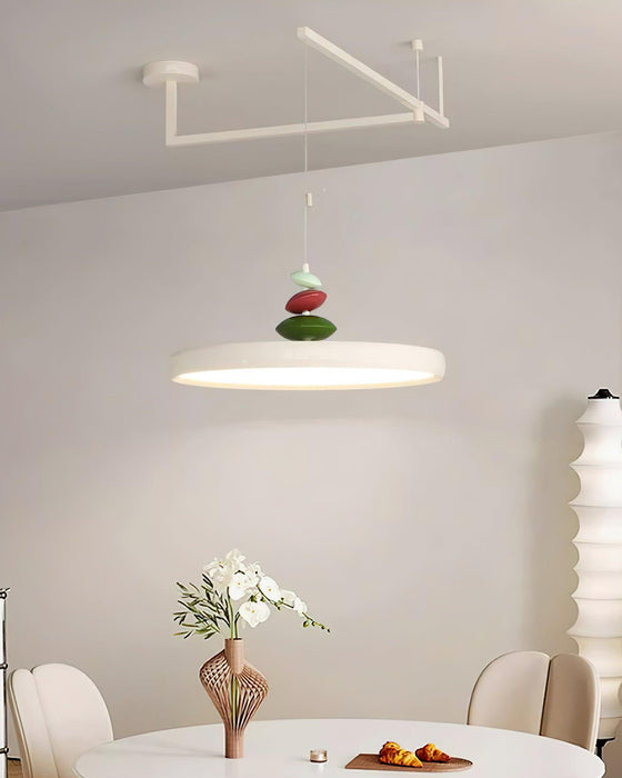 Swing Arm Stone Pendant Light-DWHOME