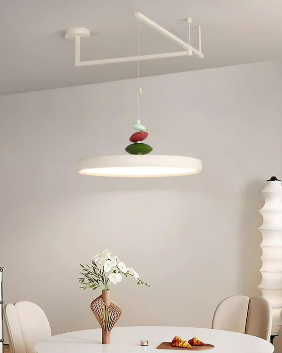 Swing Arm Stone Pendant Light-DWHOME