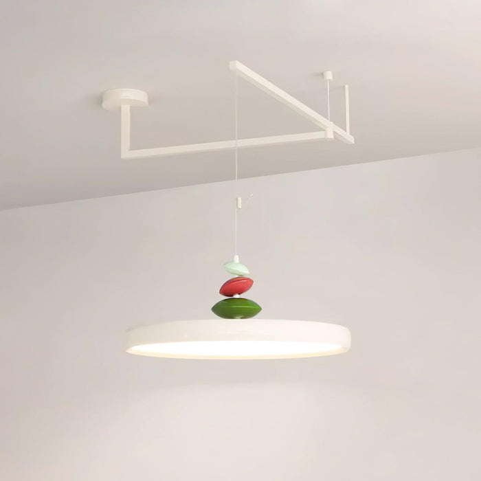 Swing Arm Stone Pendant Light-DWHOME