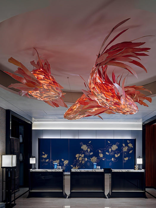 Swirl Koi Chandelier-DWHOME
