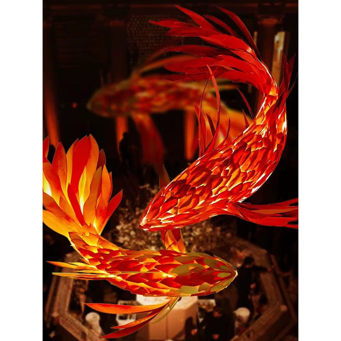 Swirl Koi Chandelier-DWHOME
