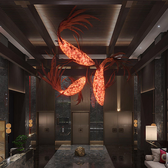 Swirl Koi Chandelier-DWHOME