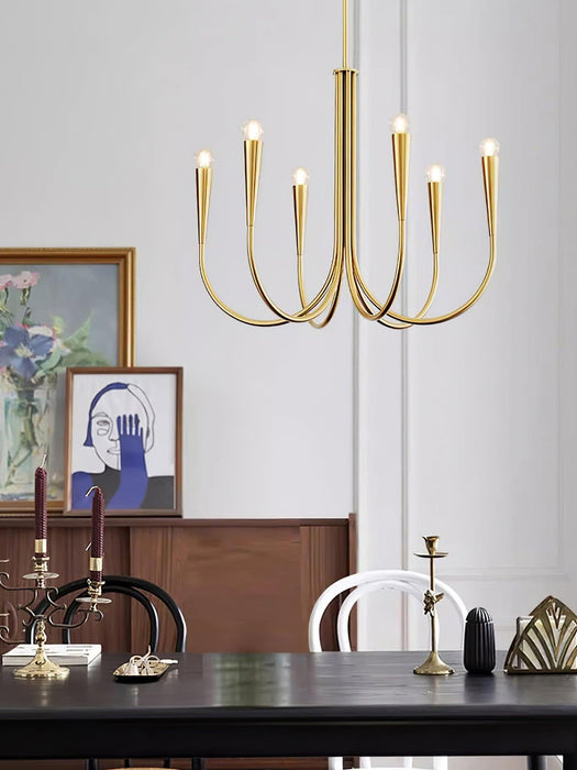 Swoop Arm Chandelier-DWHOME
