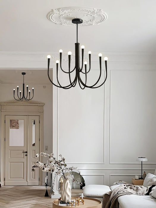 Swoop Arm Chandelier-DWHOME