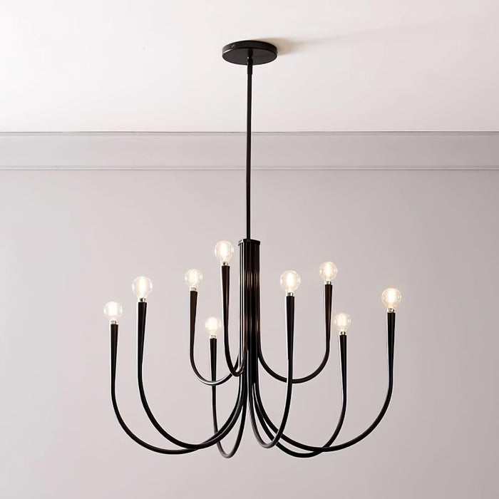 Swoop Arm Chandelier-DWHOME
