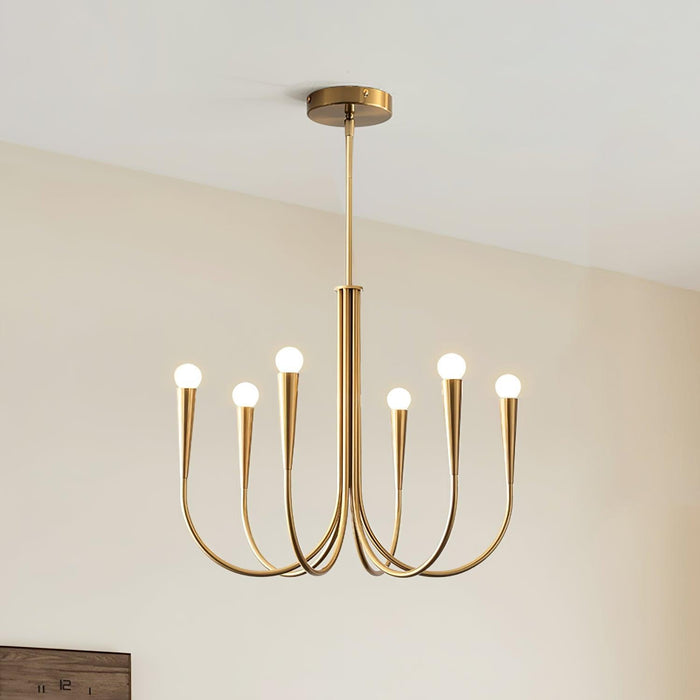 Swoop Arm Chandelier-DWHOME