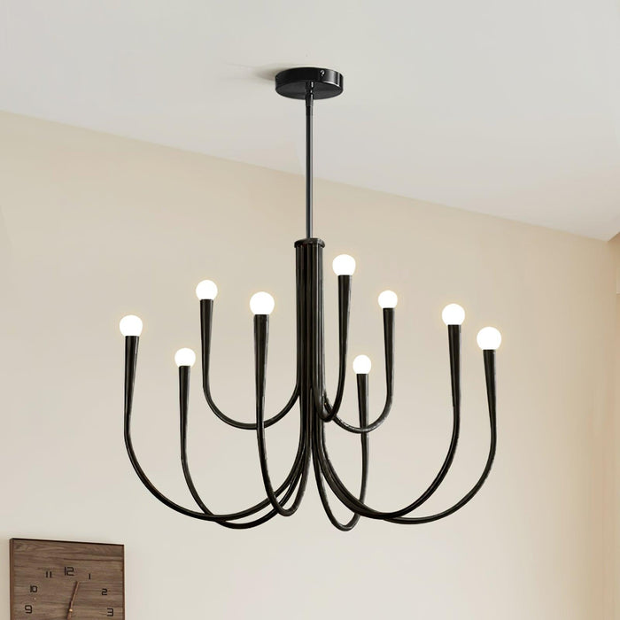 Swoop Arm Chandelier-DWHOME