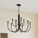Swoop Arm Chandelier-DWHOME