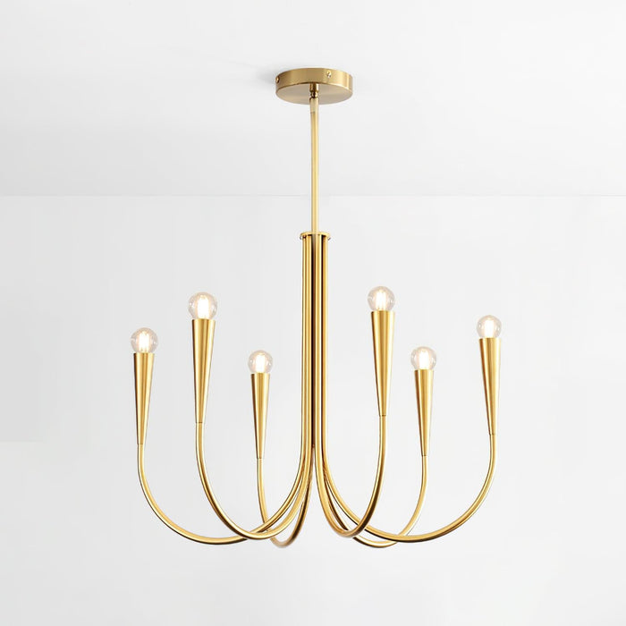 Swoop Arm Chandelier-DWHOME