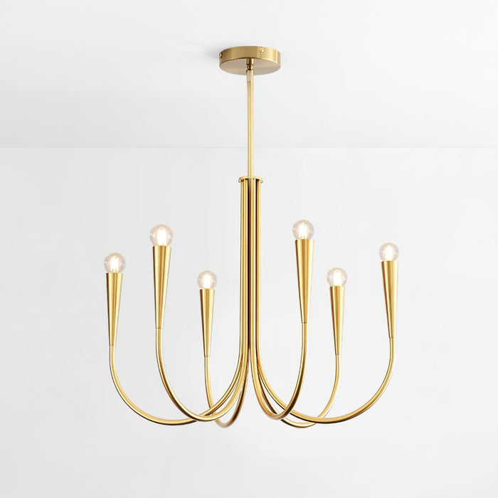 Swoop Arm Chandelier-DWHOME