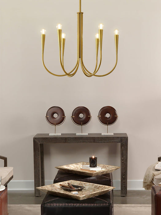 Swoop Arm Chandelier-DWHOME