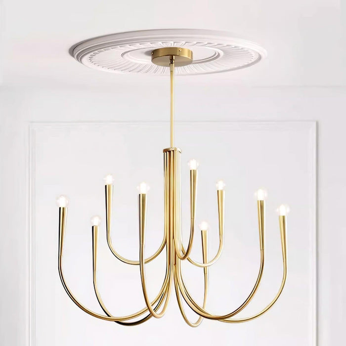 Swoop Arm Chandelier-DWHOME