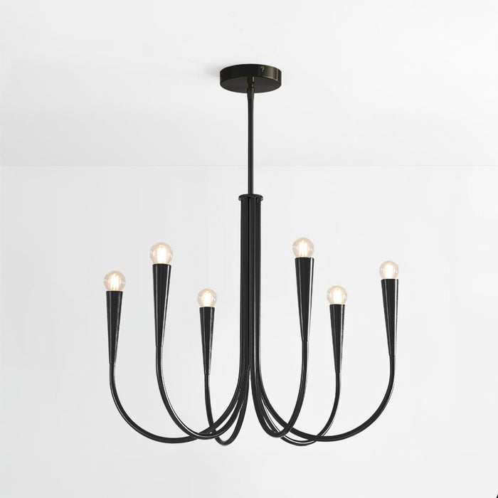Swoop Arm Chandelier-DWHOME