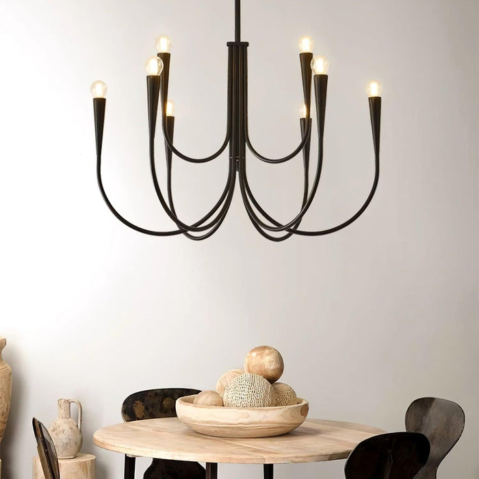 Swoop Arm Chandelier-DWHOME