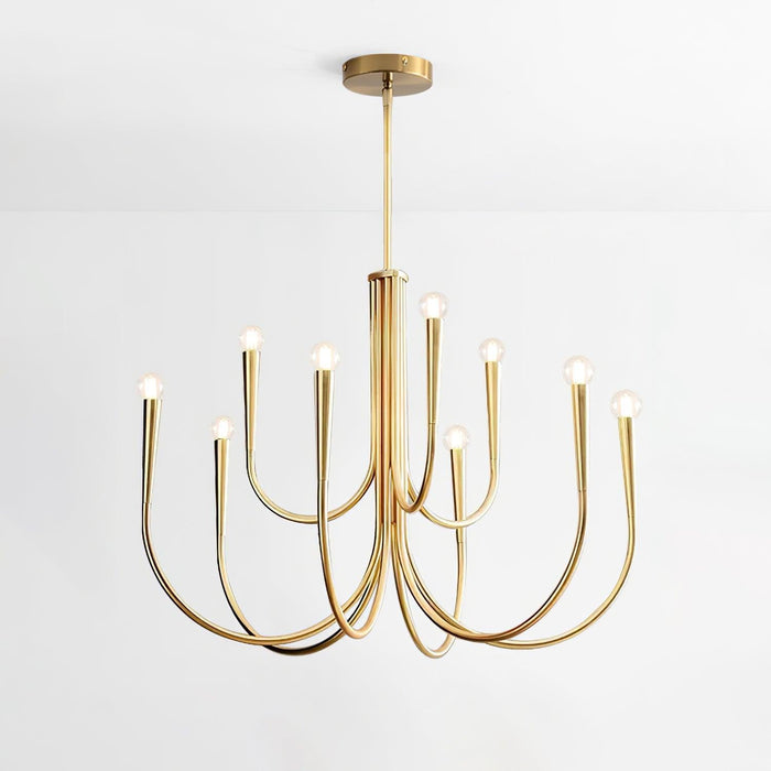 Swoop Arm Chandelier-DWHOME