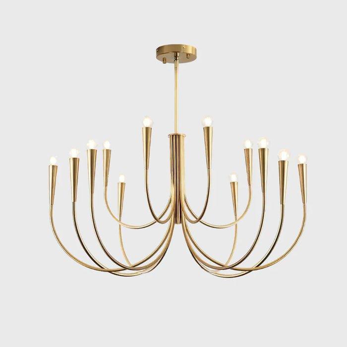 Swoop Arm Chandelier-DWHOME