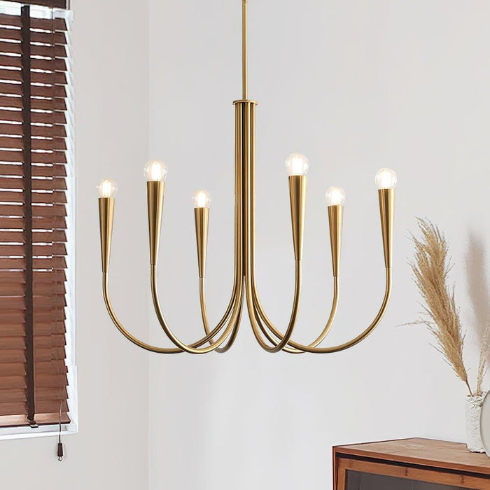 Swoop Arm Chandelier-DWHOME