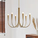 Swoop Arm Chandelier-DWHOME