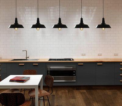 Vintage Industrial Pendant Light Black - DWHOME