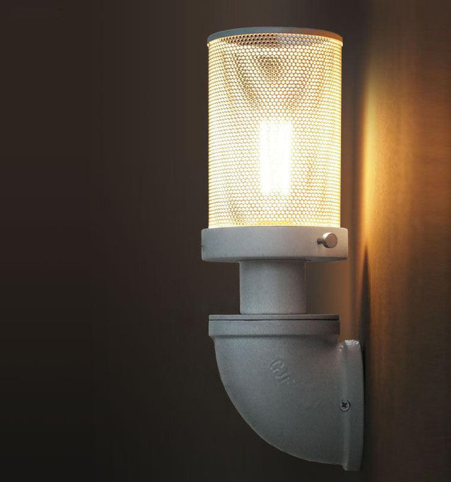 Mesh Iron Pipe Wall Light / Bedside Light - DWHOME