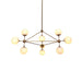 Ritz 10 Bulb Brass Pendant Light - DWHOME