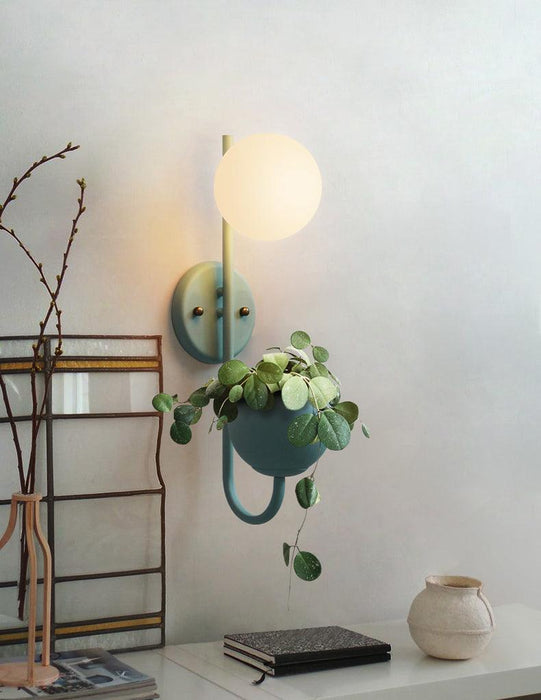 Ritz Single Head Pot Plant Wall Light - DWHOME