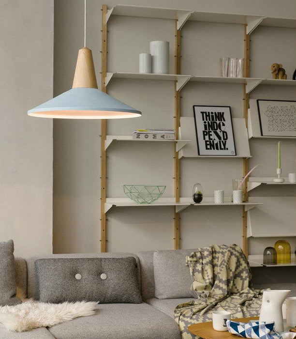 LundLund Minimalist Scandinavian Wooden Pendant Light - DWHOME