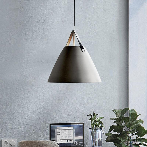 Leather Strap Suspension Minimalist Pendant Light-DWHOME
