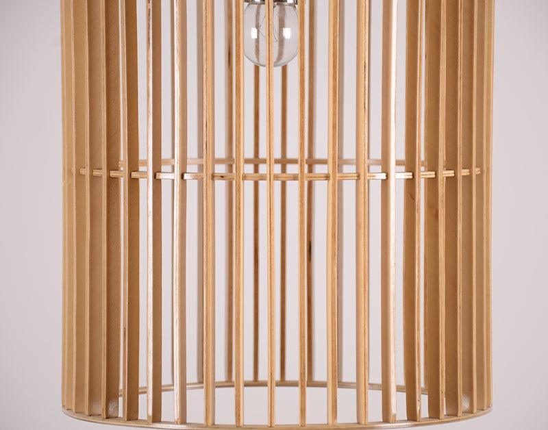 Wooden bird cage pendant light - DWHOME