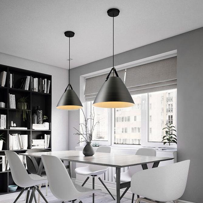 Leather Strap Suspension Minimalist Pendant Light - DWHOME