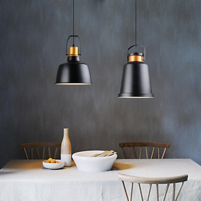 Newman Black Dome Industrial Loft Pendant Light - DWHOME