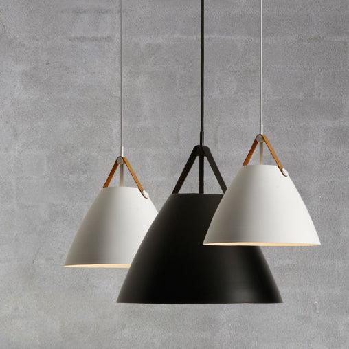Leather Strap Suspension Minimalist Pendant Light - DWHOME